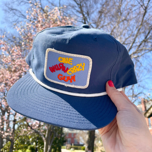 'one wild n crazy guy' patch hat