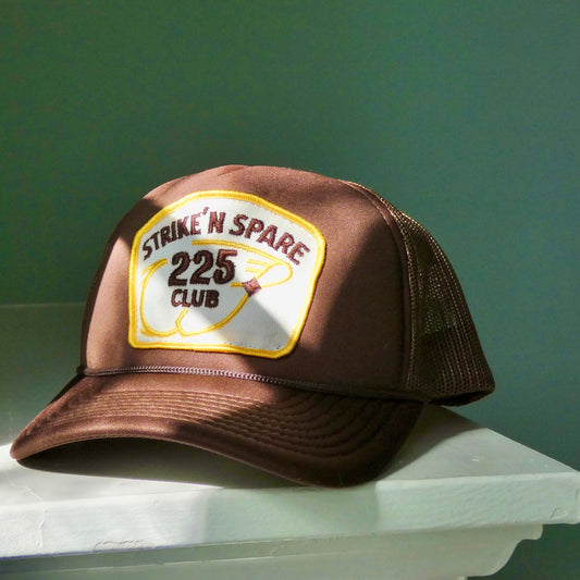 'strike 'n spare' patch hat