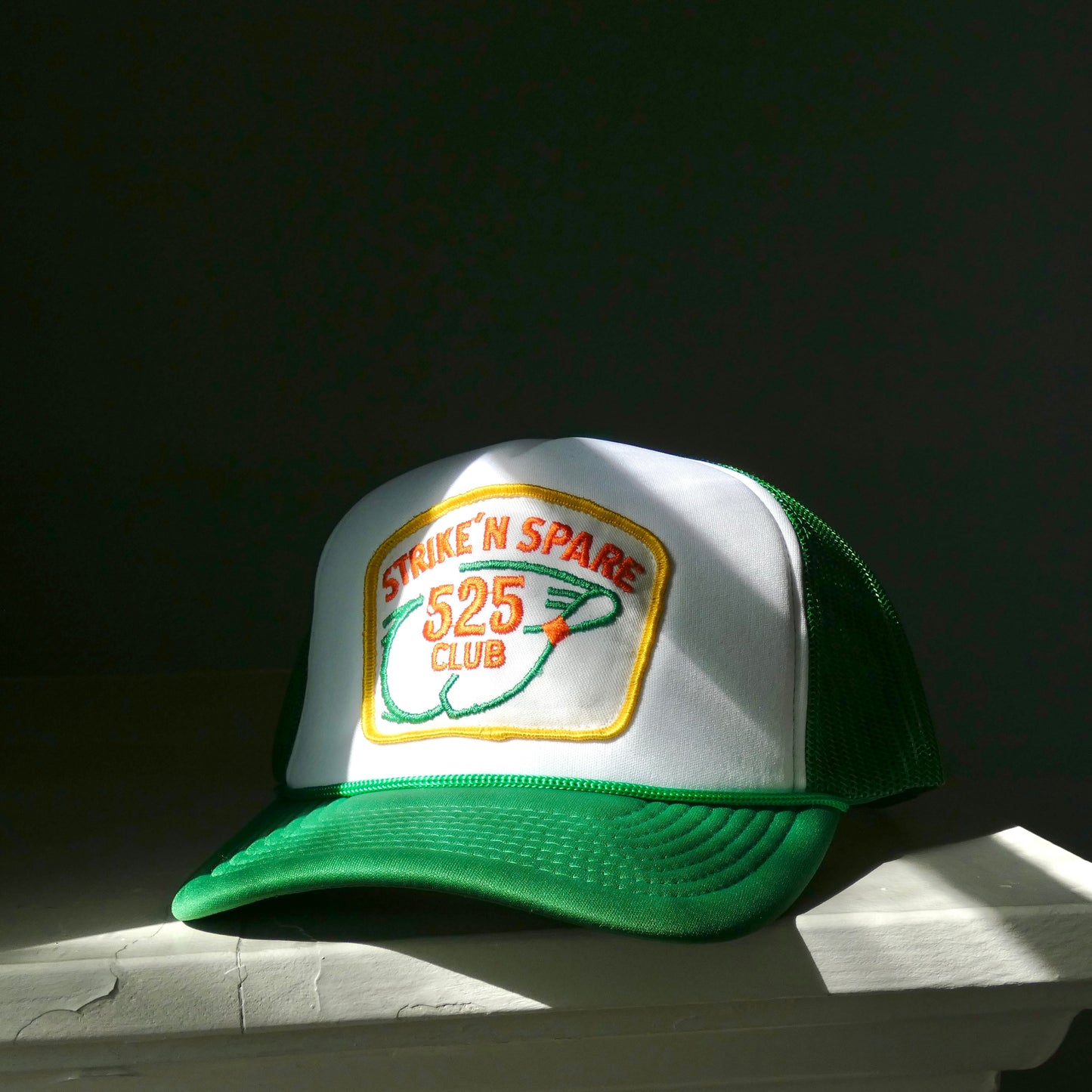 'strike n spare' patch hat